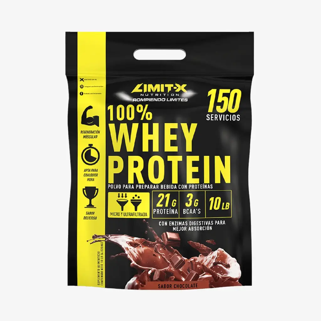 [LXNWHEYCHOCO10LB] 100% Whey Protein 10lb (Chocolate)